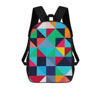 sinyumoney Kids School Backpack 3D Printed Colorful Pattern Backpack Rucksack Sports Backpacks for Boys And Girls Fashion Knapsack 17inch