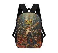 sinyumoney Kids School Backpack 3D Printed Cool Frog Rock Star Backpack Rucksack Sports Backpacks For Boys And Girls Fashion Knapsack 17inch