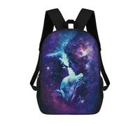 sinyumoney Kids School Backpack 3D Printed Cosmic Love Connection-3 17 Inch Backpack Rucksack Sports Backpacks for Boys And Girls Fashion Knapsack