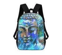 sinyumoney Kids School Backpack 3D Printed Cosmic Meditation Backpack Rucksack Sports Backpacks For Boys And Girls Fashion Knapsack 17inch