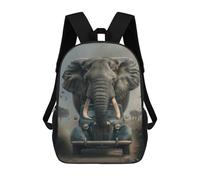 sinyumoney Kids School Backpack 3D Printed Creative Elephant Safari Backpack Rucksack Sports Backpacks For Boys And Girls Fashion Knapsack 17inch