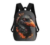sinyumoney Kids School Backpack 3D Printed Crow Bird Animals Backpack Rucksack Sports Backpacks For Boys And Girls Fashion Knapsack 17inch