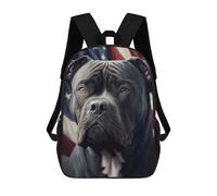 sinyumoney Kids School Backpack 3D Printed Cute Travel Bags Cane Corso America USA Children Outdoor Casual Daypack Backpacks for Girls Women 17inch