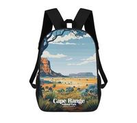 sinyumoney Kids School Backpack 3D Printed Cute Travel Bags Cape Range National Park Australia Children Outdoor Casual Daypack Backpacks for Girls Women 17inch