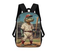 sinyumoney Kids School Backpack 3D Printed Cute Travel Bags Cretaceous Dino Champion 3 Children Outdoor Casual Daypack Backpacks for Girls Women 17inch