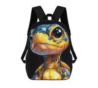 sinyumoney Kids School Backpack 3D Printed Cute Travel Bags Cute Turtle Illustration Animal Children Outdoor Casual Daypack Backpacks for Girls Women 17inch
