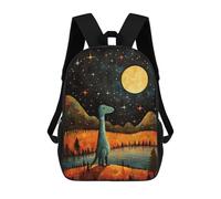 sinyumoney Kids School Backpack 3D Printed Cute Travel Bags Dinosaur Wishes Children Outdoor Casual Daypack Backpacks for Girls Women 17inch