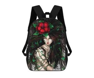 sinyumoney Kids School Backpack 3D Printed Cute Travel Bags Forgotten Seed Children Outdoor Casual Daypack Backpacks for Girls Women 17inch
