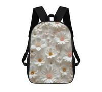 sinyumoney Kids School Backpack 3D Printed Daisy Flowers Backpack Rucksack Sports Backpacks For Boys And Girls Fashion Knapsack 17inch