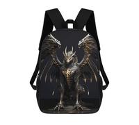 sinyumoney Kids School Backpack 3D Printed Egypt Eagle Dragon Wings 17 Inch Backpack Rucksack Sports Backpacks for Boys And Girls Fashion Knapsack