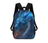 sinyumoney Kids School Backpack 3D Printed Electric Blaze Dragon Backpack Rucksack Sports Backpacks For Boys And Girls Fashion Knapsack 17inch