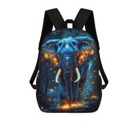 sinyumoney Kids School Backpack 3D Printed Enchanted Forest Elephant Backpack Rucksack Sports Backpacks For Boys And Girls Fashion Knapsack 17inch