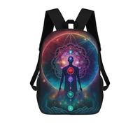 sinyumoney Kids School Backpack 3D Printed Esoteric Zen Universe V7 Backpack Rucksack Sports Backpacks for Boys And Girls Fashion Knapsack 17inch