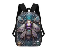 sinyumoney Kids School Backpack 3D Printed Ethereal Steampunk Cicada Backpack Rucksack Sports Backpacks for Boys And Girls Fashion Knapsack 17inch
