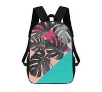 sinyumoney Kids School Backpack 3D Printed Floral Collage 02 Backpack Rucksack Sports Backpacks For Boys And Girls Fashion Knapsack 17inch