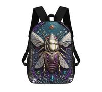 sinyumoney Kids School Backpack 3D Printed Galactic Cicada Chronicles Backpack Rucksack Sports Backpacks For Boys And Girls Fashion Knapsack 17inch