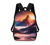 sinyumoney Kids School Backpack 3D Printed Galactic Peaks Backpack Rucksack Sports Backpacks For Boys And Girls Fashion Knapsack 17inch