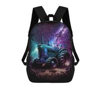sinyumoney Kids School Backpack 3D Printed Galactic Tractor Adventure-16 17 Inch Backpack Rucksack Sports Backpacks for Boys And Girls Fashion Knapsack