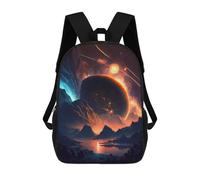 sinyumoney Kids School Backpack 3D Printed Galactic Twilight Backpack Rucksack Sports Backpacks For Boys And Girls Fashion Knapsack 17inch