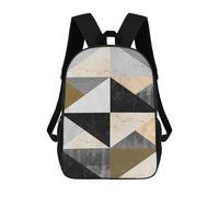 sinyumoney Kids School Backpack 3D Printed Geometric Textures XII Backpack Rucksack Sports Backpacks For Boys And Girls Fashion Knapsack 17inch