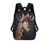sinyumoney Kids School Backpack 3D Printed Giraffe Animal Portrait Backpack Rucksack Sports Backpacks for Boys And Girls Fashion Knapsack 17inch