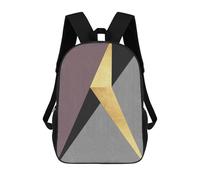 sinyumoney Kids School Backpack 3D Printed Golden Lines IV Backpack Rucksack Sports Backpacks For Boys And Girls Fashion Knapsack 17inch