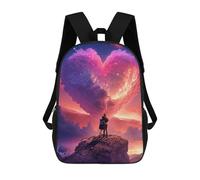 sinyumoney Kids School Backpack 3D Printed Heart in The Sky -1 Backpack Rucksack Sports Backpacks For Boys And Girls Fashion Knapsack 17inch