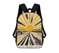 sinyumoney Kids School Backpack 3D Printed Home Sweet Home Landscape Art 17 Inch Backpack Rucksack Sports Backpacks for Boys And Girls Fashion Knapsack