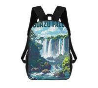 sinyumoney Kids School Backpack 3D Printed Iguazu Falls Argentinia Backpack Rucksack Sports Backpacks For Boys And Girls Fashion Knapsack 17inch