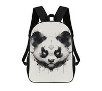 sinyumoney Kids School Backpack 3D Printed Ink Wash Panda Mask Art Backpack Rucksack Sports Backpacks for Boys And Girls Fashion Knapsack 17inch