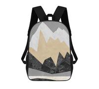 sinyumoney Kids School Backpack 3D Printed Landscape Collage VI Backpack Rucksack Sports Backpacks for Boys And Girls Fashion Knapsack 17inch