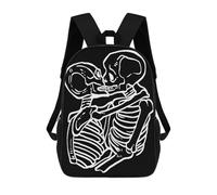 sinyumoney Kids School Backpack 3D Printed Lesbian Skeleton Gay And L Backpack Rucksack Sports Backpacks for Boys And Girls Fashion Knapsack 17inch