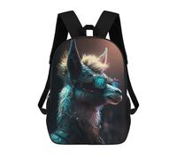 sinyumoney Kids School Backpack 3D Printed Llama Sunglasses Backpack Rucksack Sports Backpacks For Boys And Girls Fashion Knapsack 17inch