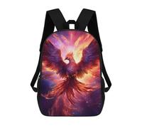 sinyumoney Kids School Backpack 3D Printed Majestic Phoenix Backpack Rucksack Sports Backpacks for Boys And Girls Fashion Knapsack 17inch