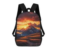 sinyumoney Kids School Backpack 3D Printed Majestic Sunset Backpack Rucksack Sports Backpacks For Boys And Girls Fashion Knapsack 17inch