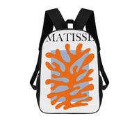 sinyumoney Kids School Backpack 3D Printed Matisse Art 2 Backpack Rucksack Sports Backpacks For Boys And Girls Fashion Knapsack 17inch