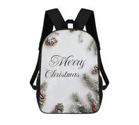 sinyumoney Kids School Backpack 3D Printed Merry Christmas Decor Backpack Rucksack Sports Backpacks For Boys And Girls Fashion Knapsack 17inch