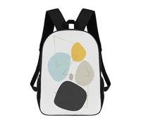 sinyumoney Kids School Backpack 3D Printed Modern Abstraction I Backpack Rucksack Sports Backpacks for Boys And Girls Fashion Knapsack 17inch