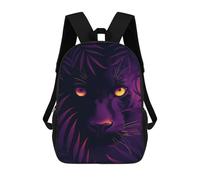 sinyumoney Kids School Backpack 3D Printed Mystic Panther Vector Portrait with Glowing Eyes Backpack Rucksack Sports Backpacks For Boys And Girls Fashion Knapsack 17inch