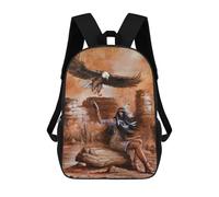 sinyumoney Kids School Backpack 3D Printed Native American Girl Backpack Rucksack Sports Backpacks For Boys And Girls Fashion Knapsack 17inch