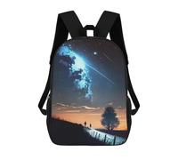 sinyumoney Kids School Backpack 3D Printed Nebula Discovery Landscape Backpack Rucksack Sports Backpacks for Boys And Girls Fashion Knapsack 17inch
