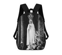 sinyumoney Kids School Backpack 3D Printed Our Lady of Fatima Backpack Rucksack Sports Backpacks For Boys And Girls Fashion Knapsack 17inch
