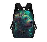sinyumoney Kids School Backpack 3D Printed Poodle Dog Wizardry Backpack Rucksack Sports Backpacks For Boys And Girls Fashion Knapsack 17inch