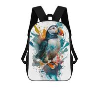 sinyumoney Kids School Backpack 3D Printed Puffin Amazon Backpack Rucksack Sports Backpacks For Boys And Girls Fashion Knapsack 17inch