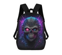 sinyumoney Kids School Backpack 3D Printed Punk Skull Backpack Rucksack Sports Backpacks For Boys And Girls Fashion Knapsack 17inch