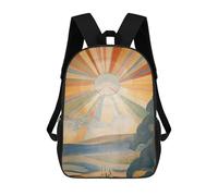 sinyumoney Kids School Backpack 3D Printed Radiant Celestial Scene Painting Backpack Rucksack Sports Backpacks For Boys And Girls Fashion Knapsack 17inch