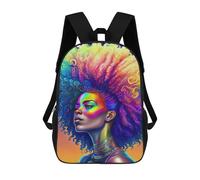 sinyumoney Kids School Backpack 3D Printed Rainbow Afro Goddess 1 17 Inch Backpack Rucksack Sports Backpacks for Boys And Girls Fashion Knapsack