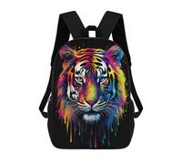 sinyumoney Kids School Backpack 3D Printed Rainbow Tiger Backpack Rucksack Sports Backpacks For Boys And Girls Fashion Knapsack 17inch