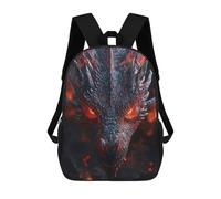 sinyumoney Kids School Backpack 3D Printed Red Eyed Dragon Backpack Rucksack Sports Backpacks For Boys And Girls Fashion Knapsack 17inch