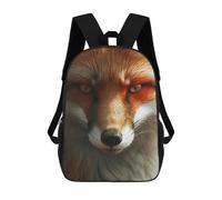 sinyumoney Kids School Backpack 3D Printed Red Fox Backpack Rucksack Sports Backpacks For Boys And Girls Fashion Knapsack 17inch
